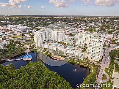 Boynton Beach FL aerial image Stock Photo