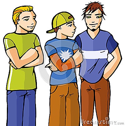 Boys Vector Illustration