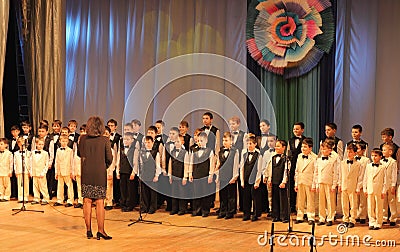 Boys choir Editorial Stock Photo