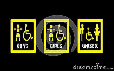Boys-girls-unisex background design Stock Photo