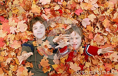 Boys Having Fun Stock Photo