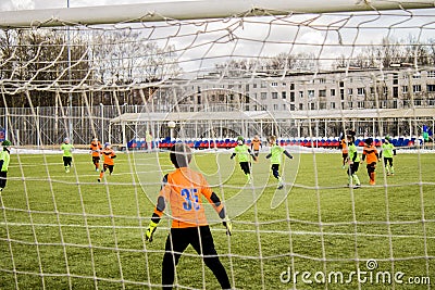 Boys kicking football Editorial Stock Photo