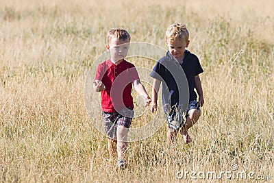 Boys talking Stock Photo