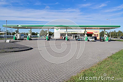 BP gas station in the Netherlands Editorial Stock Photo