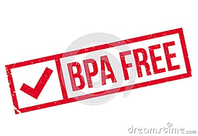 Bpa Free rubber stamp Stock Photo