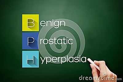 BPH - Benign Prostatic Hyperplasia acronym Stock Photo