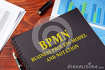 BPMN Business Process Model and Notation. Stock Photo