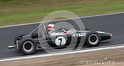 Brabham Formula One racing car at speed Editorial Stock Photo