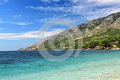 Brac Island, Bol view from Croatia Stock Photo