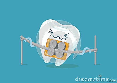 Braces tooth Vector Illustration