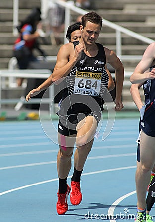 Brad Mathas of New Zealand Editorial Stock Photo