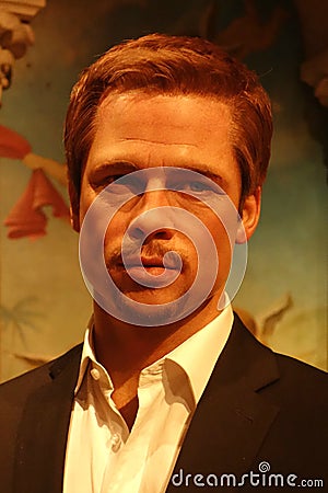 Brad Pitt Wax Figure Editorial Stock Photo