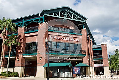 Bragan Field Financial Ballpark, Jacksonville, Florida Editorial Stock Photo