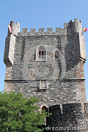 Braganca Castle, Tras-os-Montes, Portugal's national monument Stock Photo