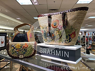 Brahmin Handbags in a Department Store Editorial Stock Photo