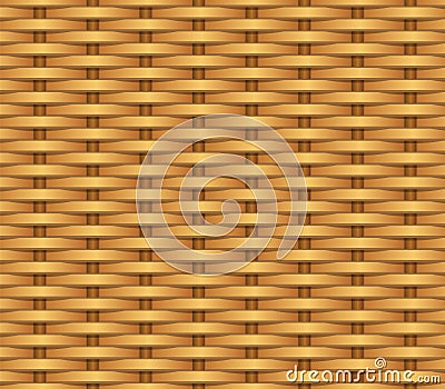 Braided fence texture. Wicker basket texture background. - Vector Vector Illustration