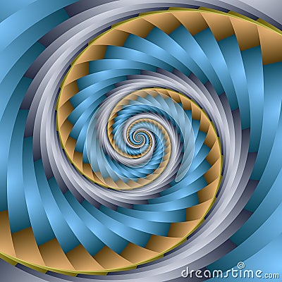 Braided spiral Stock Photo