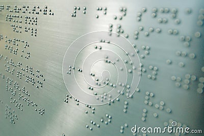Braille Blind Stock Photo