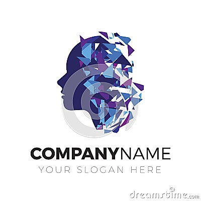 Brain, Creative Mind, Logo Vector Illustration