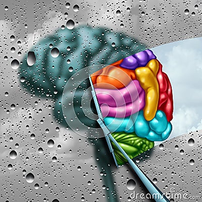 Brain Creativity Concept Cartoon Illustration