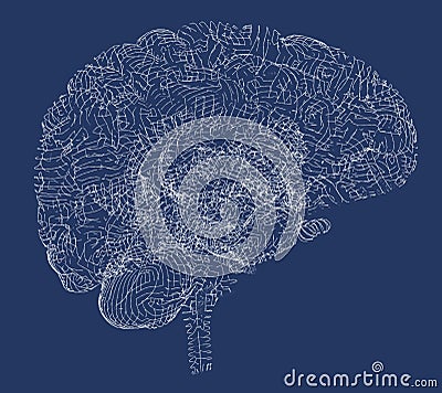 Brain degenerative diseases, Parkinson, synapses, neurons, Stock Photo