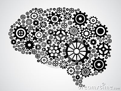 Brain gear Vector Illustration