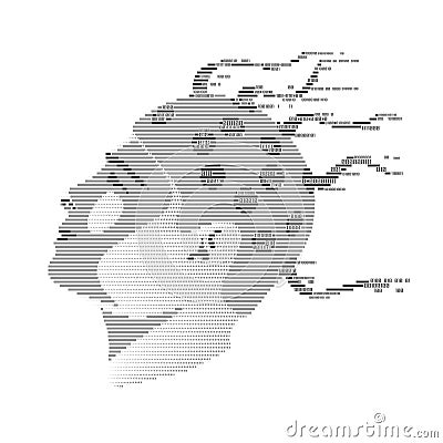 Brain Helmet Vector Illustration