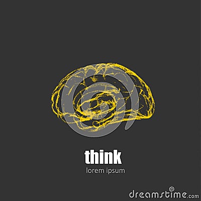 Brain Logo design template Vector Illustration