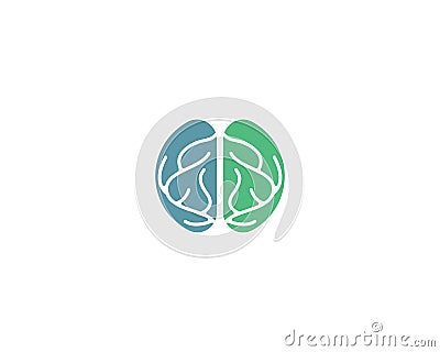 Brain logo template Vector Illustration