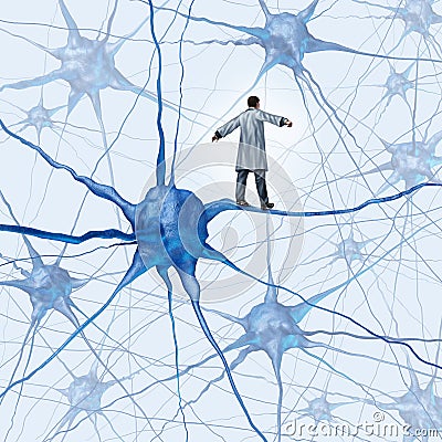 Brain Research Challenges Stock Photo