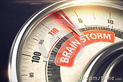 Brain Storm - Business Mode Concept. 3D. Stock Photo