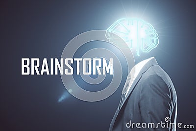 Brain storm concept Stock Photo