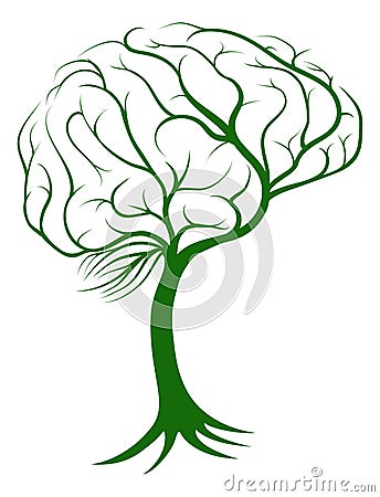 Brain tree concept Vector Illustration