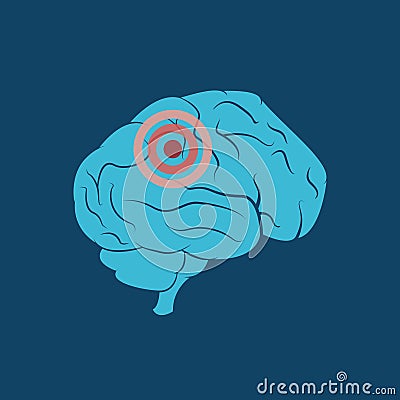 Brain tumor vector design Vector Illustration