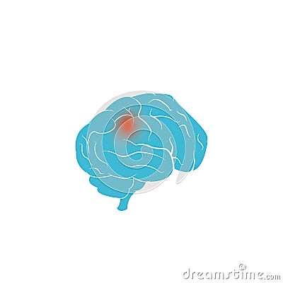 Brain tumor vector design Vector Illustration