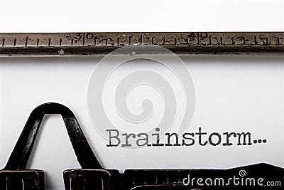 Brainstorm Stock Photo