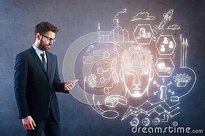 Brainstorm concept Stock Photo