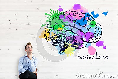 Brainstorm concept Stock Photo