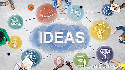 Brainstorm Knowledge Creative Imagine Think Concept Stock Photo