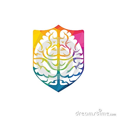 Brainstorm power thinking brain icon. Stock Photo