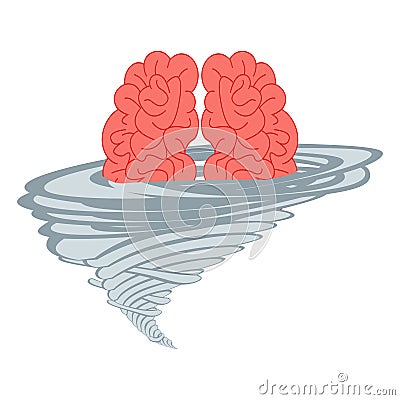 Brainstorm think idea Vector Illustration