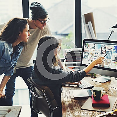 Brainstorming Business Vision Teamwork Casual Concept Stock Photo