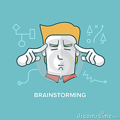 Brainstorming Vector Illustration