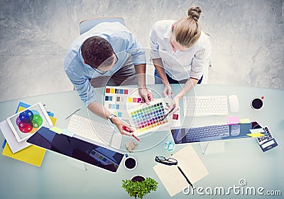 Brainstorming Planning Partnership Strategy Workstation Concept Stock Photo