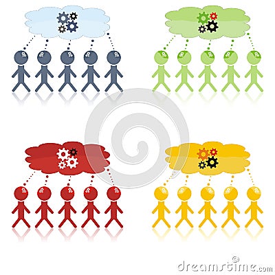 Brainstorming session Vector Illustration