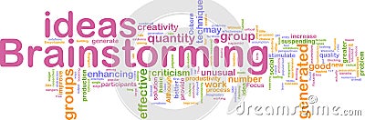 Brainstorming word cloud Cartoon Illustration