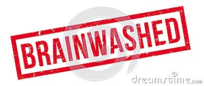 Brainwashed rubber stamp Stock Photo