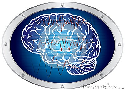 Brainwave Cartoon Illustration