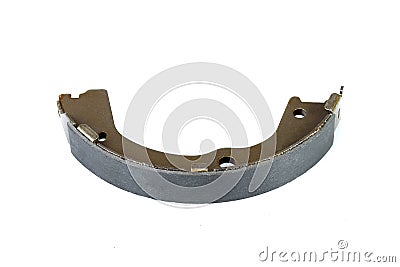 Brake shoe for drum brakes. Stock Photo