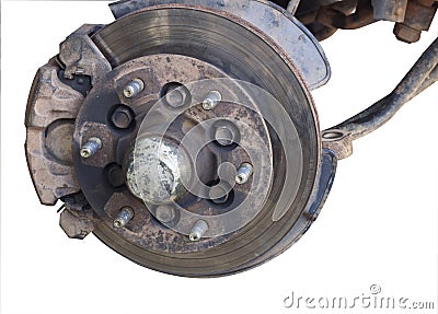 Brake system cars Repairs Stock Photo